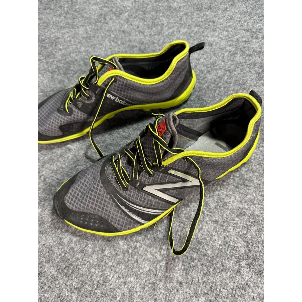 New Balance MT20v2 Minimus Trail Running Shoes Gray Neon Yellow Men’s Size 11